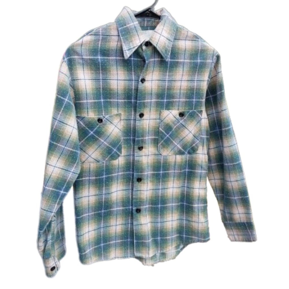 Vintage Sears Work Leisure Perma-Prest Flannel Shirt